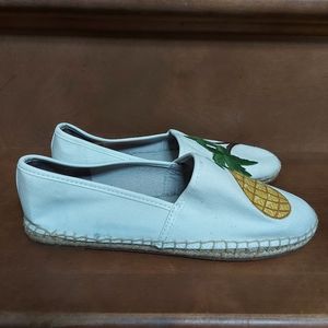 Circus by Sam Edelman Leni Espadrille Flats summer pineapple and palm tree 8.5